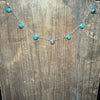 Dainty Kingman Turquoise Choker Genuine Necklace