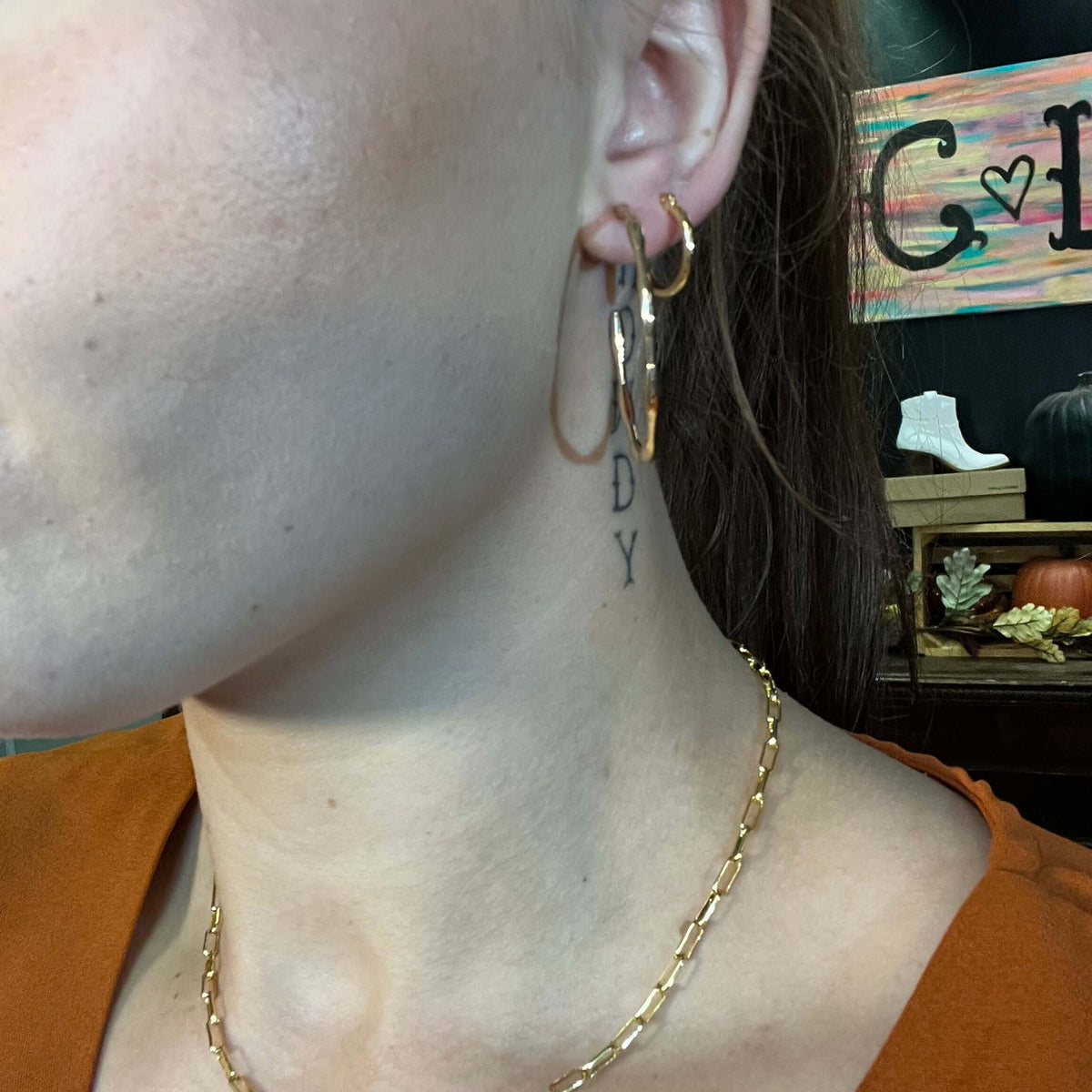 Dainty Link Chain Gold Fashion Necklace.1