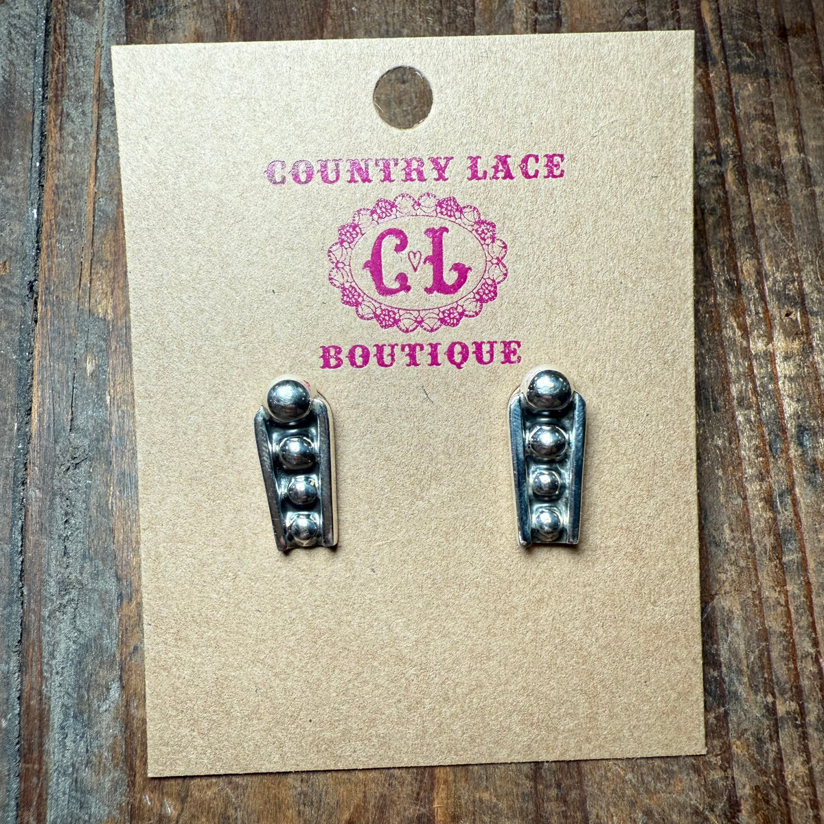Dainty Sterling Silver Ball Post Genuine Earring