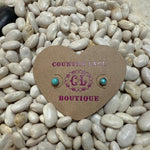 Dainty Turquoise Tiny Stud Post Genuine Earring
