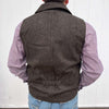 Dark Brown PANHANDLE SOLID MONTANA VEST 1