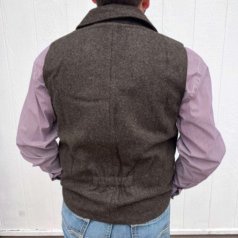 Dark Brown PANHANDLE SOLID MONTANA VEST 1