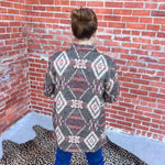 Dark Brown Rock & Roll Denim Boy's Henley Aztec Jacquard Youth Pullover 1
