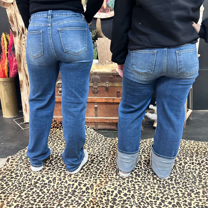 Dark Risen Trouser Leg Jeans 3