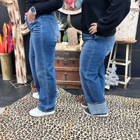 Dark Risen Trouser Leg Jeans 5