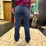 Dark Straight Long Risen Jeans9