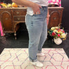 Distressed Knee Straight Daze Jeans / size 2799