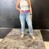 Distressed Knee Straight Daze Jeans / size 27