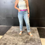 Distressed Knee Straight Daze Jeans / size 27
