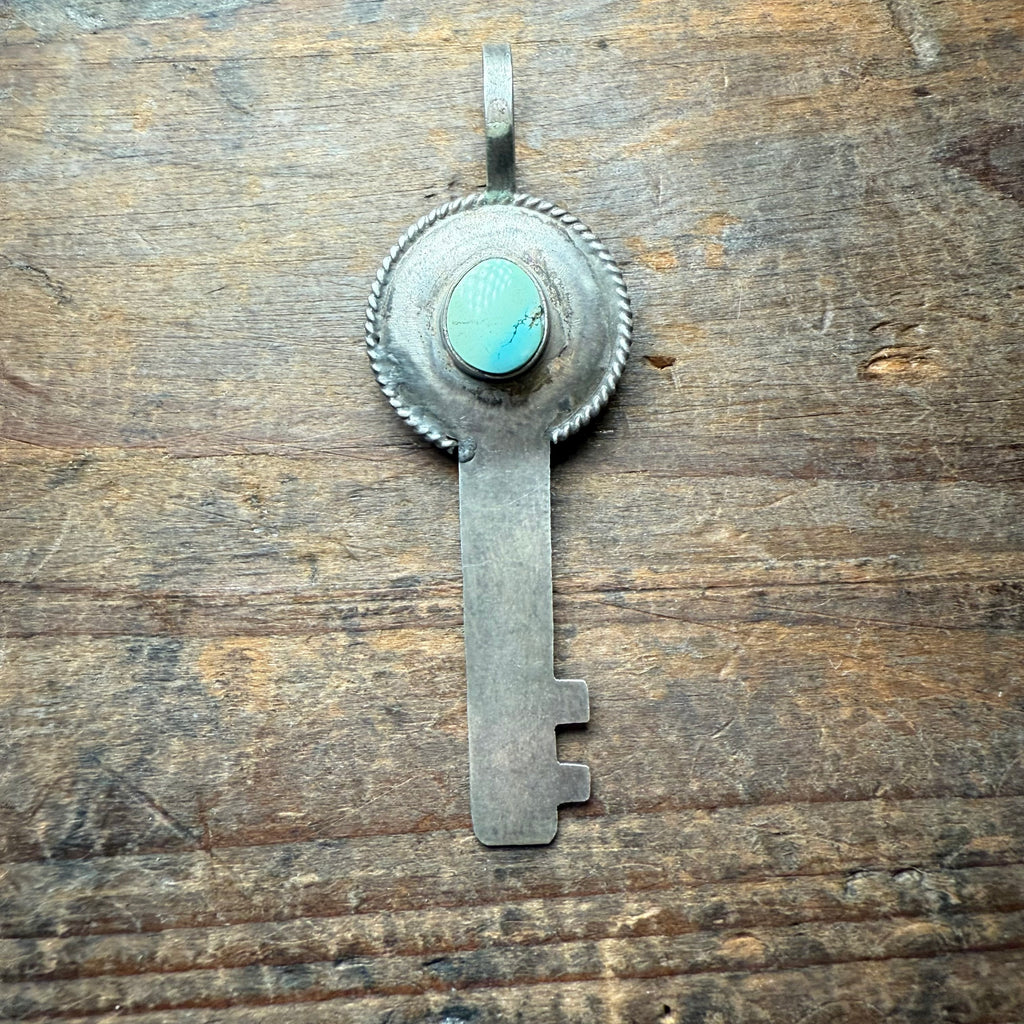 Dry Creek Turquoise Eternity Genuine Key Pendant
