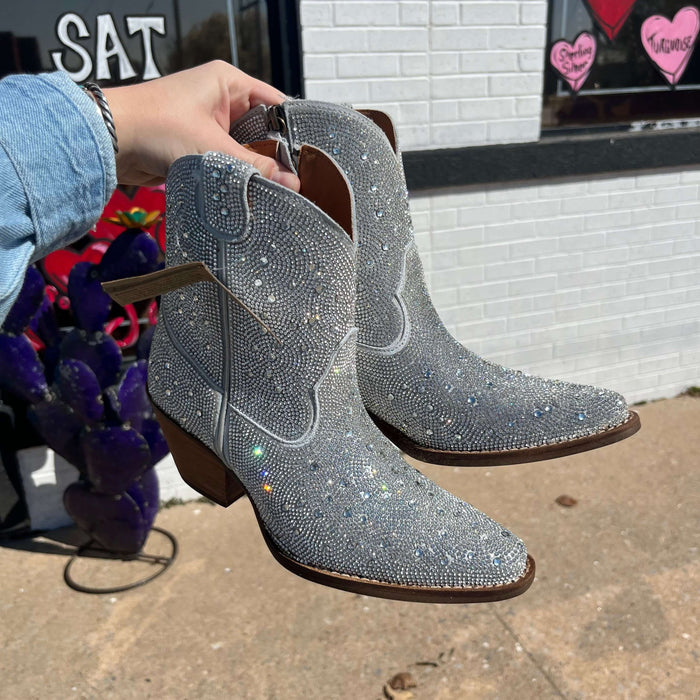 Silver Rhinestone Dingo Boot (DS)