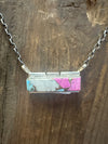Cotton Candy Bar Sterling Silver Necklace