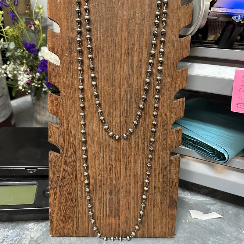 62 inch 5mm Contemporary Navajo Pearl Genuine Necklace