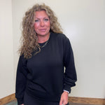 black long-sleeve shirt 