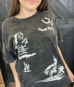 Marble Black Found My Cowboy T-Shirt