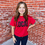 Red Local Crew Neck T-shirt