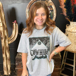 Cowhide Junkie Gray T-shirt