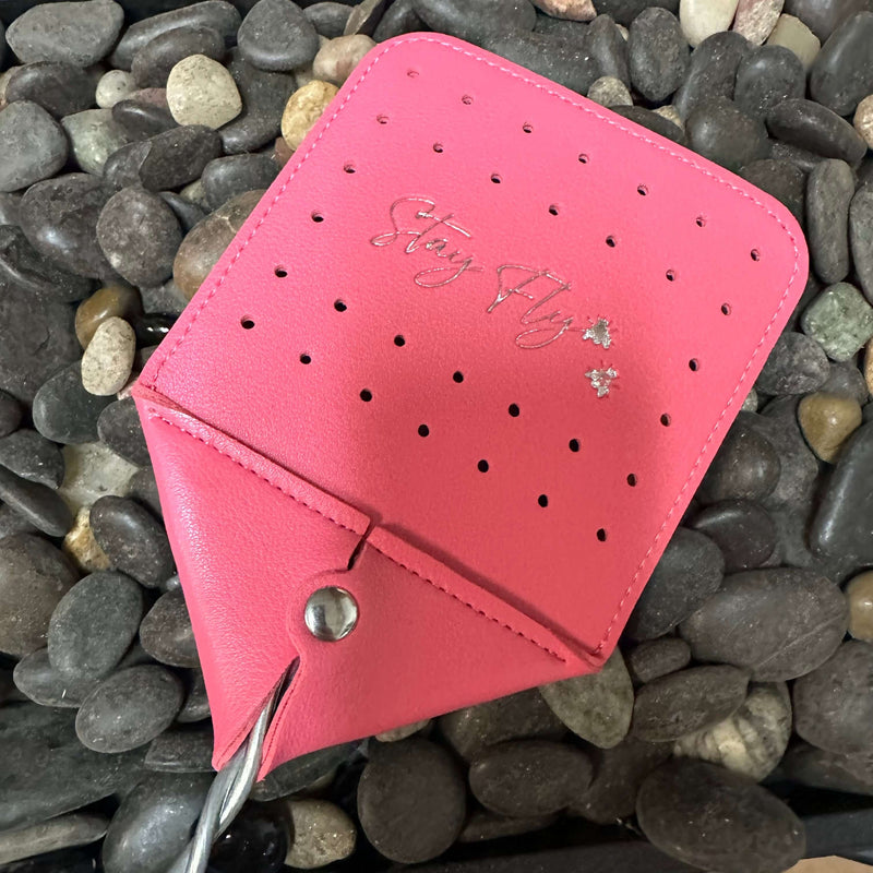 Pink Leather Stay Fly Fly Swatter