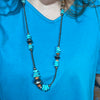 31 inch Spiny, Turquoise Multistone Navajo Pearl Genuine Necklace - Country Lace Boutique