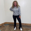 Heather Gray Super Soft Crop Sweat Shirt