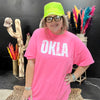 OKLA Safety Pink Crew Neck T-shirt