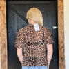 Leopard Stay Wild Mesh shortsleeve Top