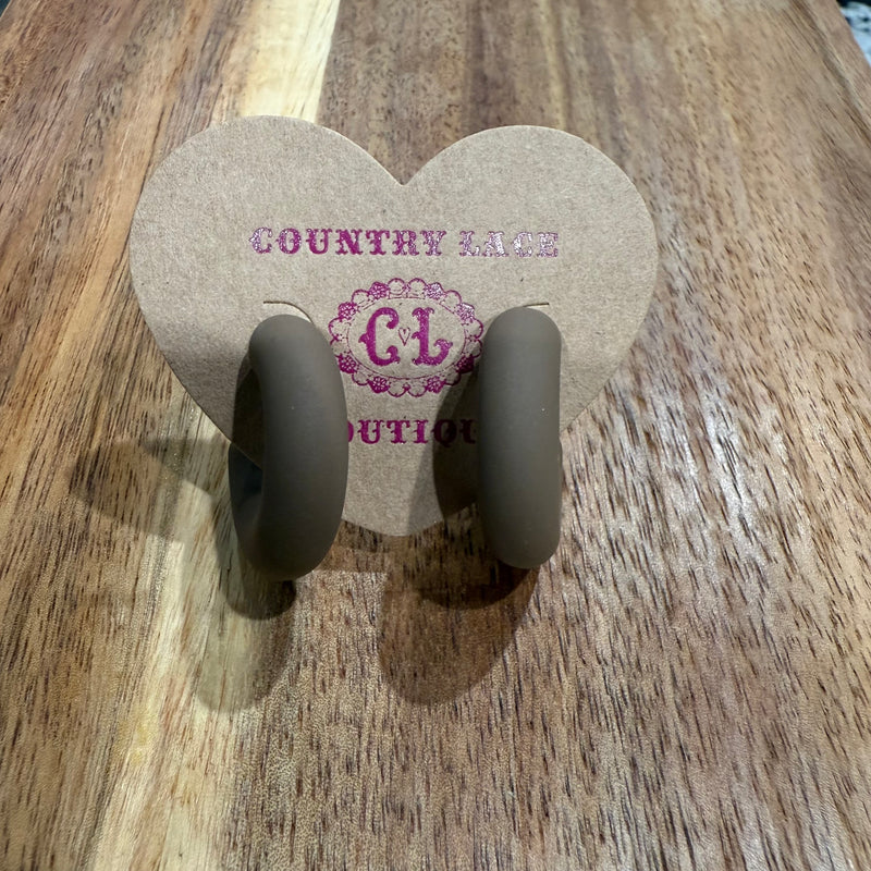 Fun Chunky Hoop Fashion Earrings