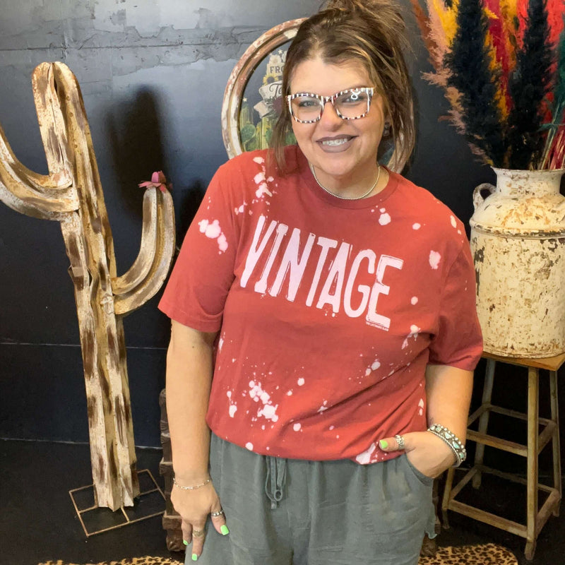 Bleached Vintage Maroon T-shirt