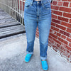 Sundaze Soho Rush Hour Medium Wash Vintage High Rise Straight Daze Jeans