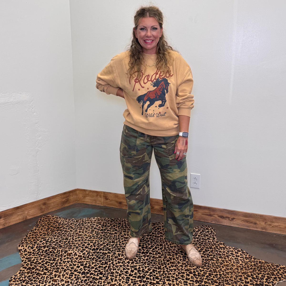 rodeowildwestmustardsweatshirt