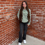 Green & White Pep Rally Pullover