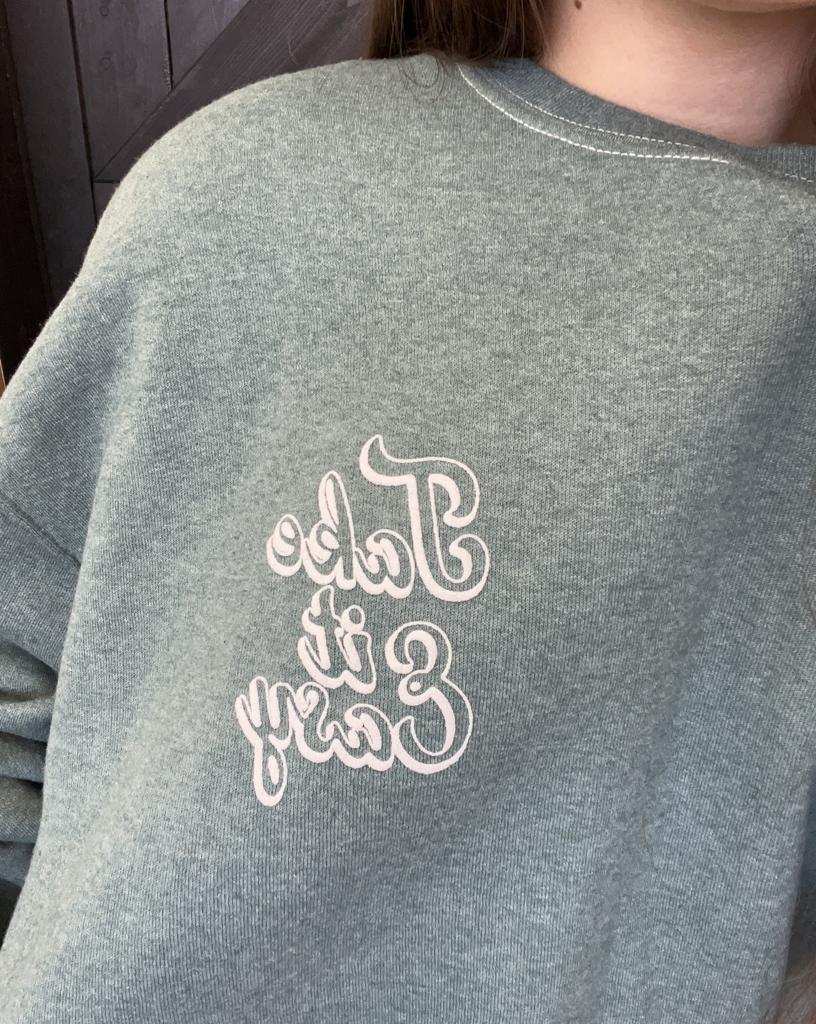 Faded Green Anti-Social Club Take It Easy Sweatshirt