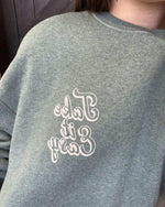 Faded Green Anti-Social Club Take It Easy Sweatshirt