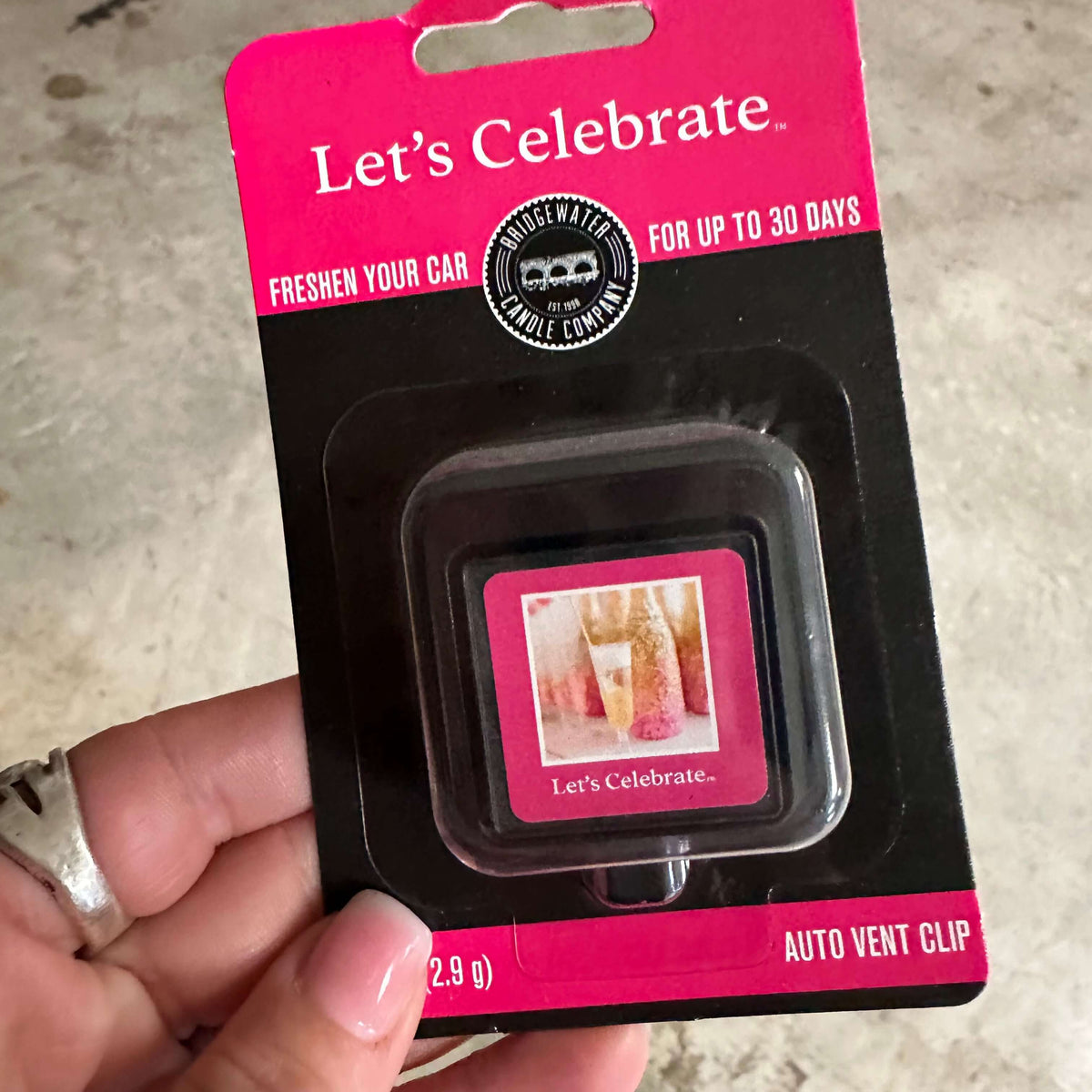 Let's Celebrate Vent Clip