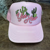 Pink Cactus YeeHaw Trucker Hat