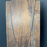 24 inch Dark Little Link Chain Sterling Silver Necklace