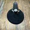 Square Black Onyx with Ball Detail Sterling Silver Ring
