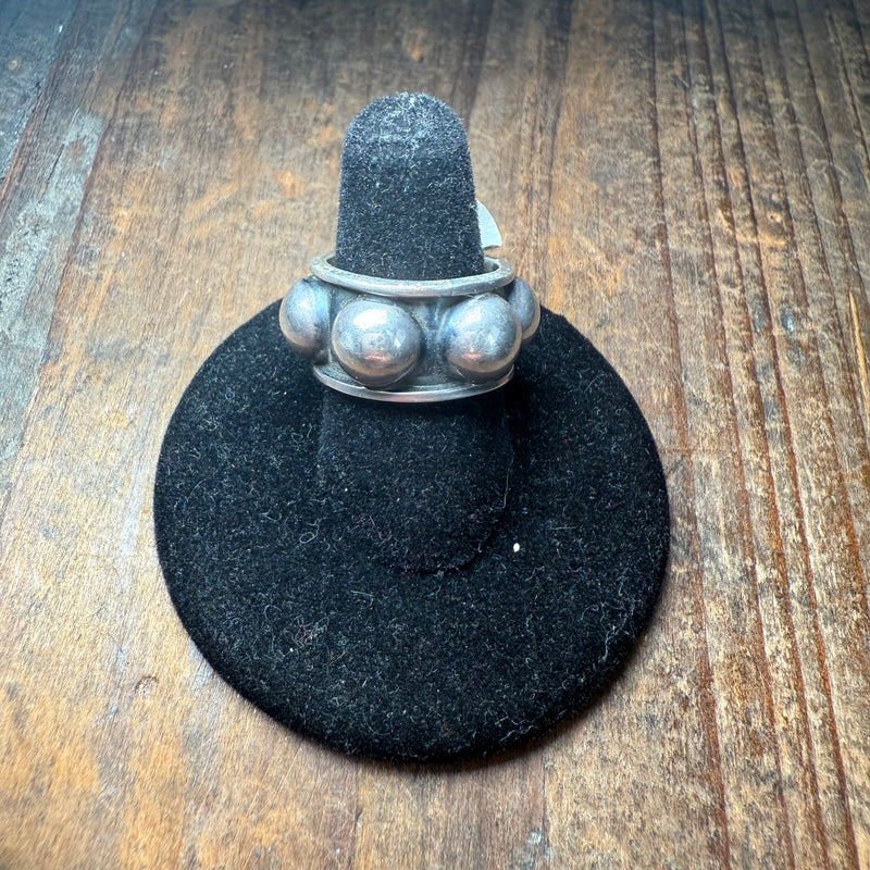 Big Ball Sterling Silver Ring