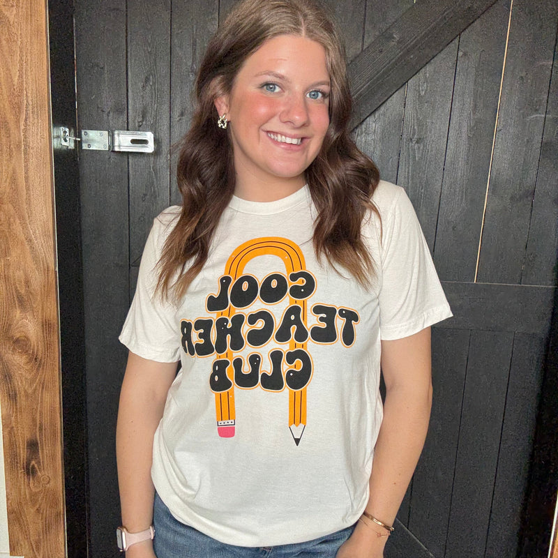 Cool Teacher Club White T-shirt /Medium