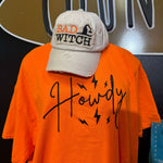 Orange Howdy Crew Neck T-shirt