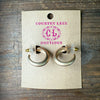 Matte Gold Hoops Fashion Earring