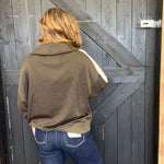 Espresso Brown Super Soft Crop Pullover