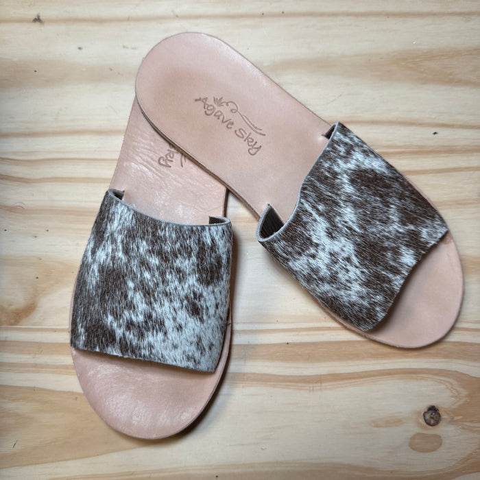 Chocolate Cowhide Leather Agave Sky Sandal