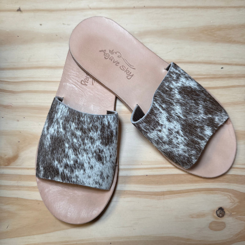 Chocolate Cowhide Leather Agave Sky Sandal