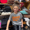 Grey Orange Game Day Youth Crew Neck T-shirt