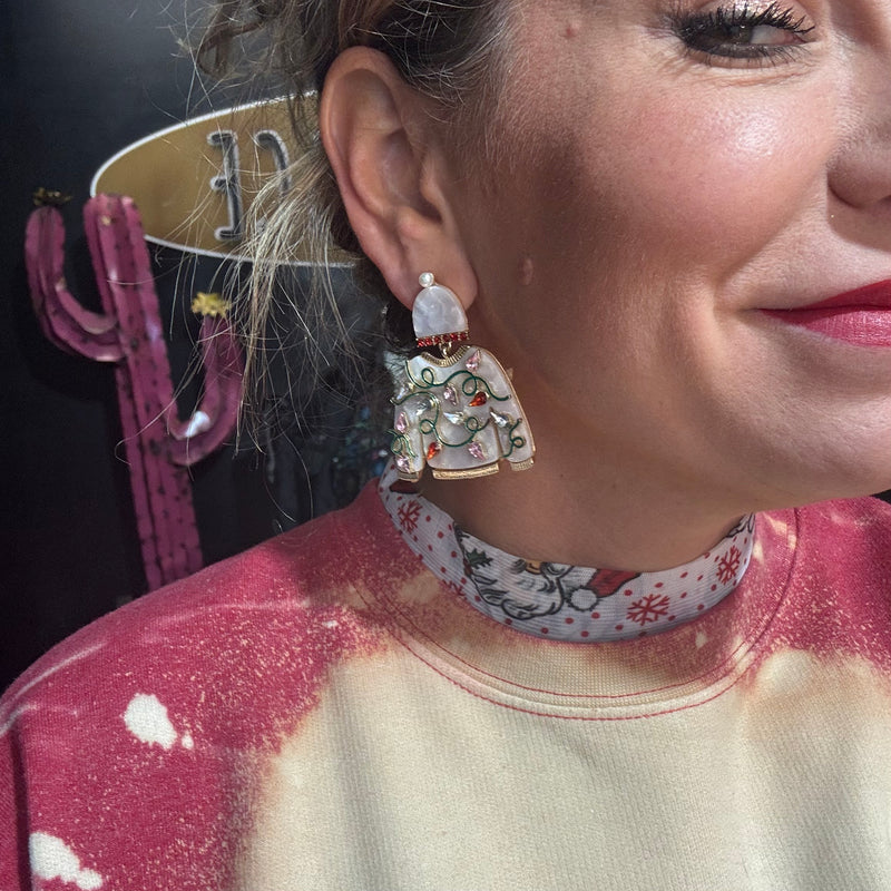 Christmas Sweater Fashion Earring