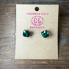 Little Green Crystal Stud Fashion Earring