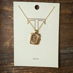 16 Inch Gold Initial Fashion Necklace