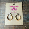 Gold saucer Hoop Fashion Earring