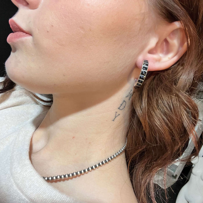 Black Zuni Inlay Earrings